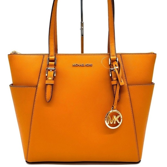 Michael Kors Handbags - Michael Kors Large Charlotte Tote Bag Cider